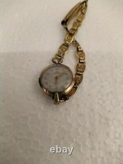 VINTAGE ROLEX 9ct GOLD LADIES WATCH LOVELY LINKS ON BRACELET IN ORIGINAL BOX