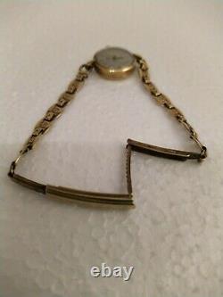 VINTAGE ROLEX 9ct GOLD LADIES WATCH LOVELY LINKS ON BRACELET IN ORIGINAL BOX