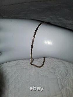 VINTAGE Solid 9ct Rose Gold Fully Hallmarked S shape Link Bracelet Stamped 375
