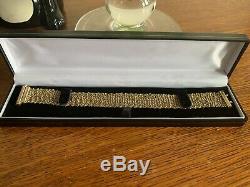 VVGC 9ct Gold Mesh Bracelet 18.4cm, 18g With Original Receipt & Box