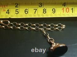 Very Elegant 9ct Gold Gold Fob bracelet hallmarked L 20cm W 4mm & 5.9 Grams