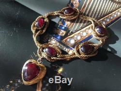 Victorian 9CT Gold Garnet Bracelet (R2645)