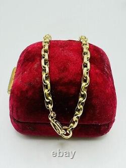 Victorian 9ct Gold Oval Link 8.5 Bracelet Spring Ring Clasp R421