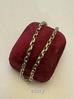 Victorian 9ct Gold Oval Link 8.5 Bracelet Spring Ring Clasp R421