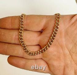 Victorian Antique Vintage Ladies 9ct Gold / Albert Chain Curb Charm Bracelet