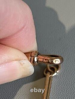 Victorian Fancy Link 9ct Rose Gold 7 1/2 Bracelet