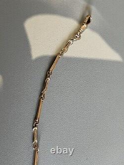 Victorian Fancy Link 9ct Rose Gold 7 1/2 Bracelet