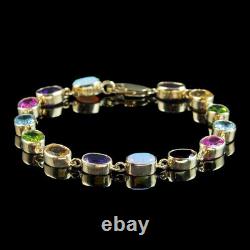 Victorian Style Gemstone Bracelet 9ct Gold