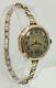Vintage 1920s Rolex 9ct Solid Gold 15 Jewels Ladies Wrist Watch On 9k Bracelet