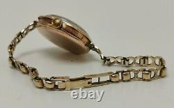 Vintage 1920s Rolex 9ct Solid Gold 15 Jewels Ladies Wrist Watch on 9k Bracelet