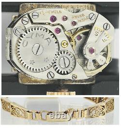 Vintage 1940's CYMA 9Ct 9Kt Sold Gold Ladies Wrist Watch In Original Box