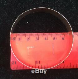 Vintage 1960s, Solid 9ct Rose Gold, Wide Bangle Bracelet. 10.87g