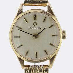 Vintage 1966 Omega Ladies Manual Bracelet Watch 9ct Yellow Gold