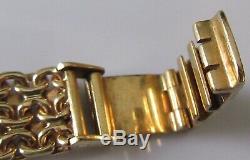 Vintage (1972) Omega Geneve 9ct yellow gold ladies manual link bracelet watch