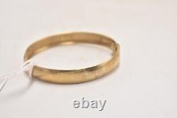 Vintage 1980's 9ct Gold London Hinged Bangle Bracelet 7.90g