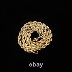 Vintage 1989 Hallmarked Solid 9ct 9k Gold Figaro Curb Chain Bracelet 6.6'