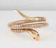 Vintage 9ct Gold Flexible Double Snake Bangle /bracelet By Smith & Pepper C 1960