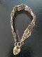 Vintage 9ct Gold Gate Bracelet Approx 7.5 Inches 8g