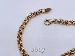 Vintage 9ct Gold Hallmarked 7 1/4 Ladies Belcher Bracelet. Goldmine Jewellers