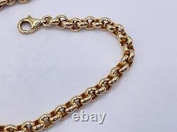 Vintage 9ct Gold Hallmarked 7 1/4 Ladies Belcher Bracelet. Goldmine Jewellers