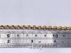 Vintage 9ct Gold Hallmarked 7 1/4 Ladies Belcher Bracelet. Goldmine Jewellers