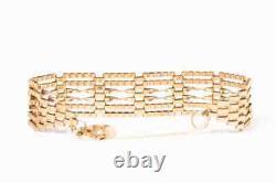 Vintage 9ct Gold Heavy Bracelet