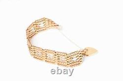 Vintage 9ct Gold Heavy Bracelet