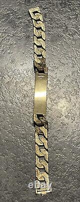 Vintage 9ct Gold ID Bracelet 62g