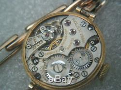 Vintage 9ct Gold Ladies Rolex Wristwatch On 9ct Bracelet