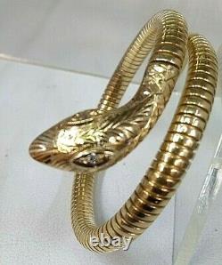 Vintage 9ct Gold Ladies Snake Bangle Fantastic Condition Ideal Gift