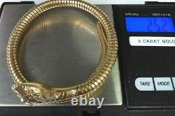 Vintage 9ct Gold Ladies Snake Bangle Fantastic Condition Ideal Gift