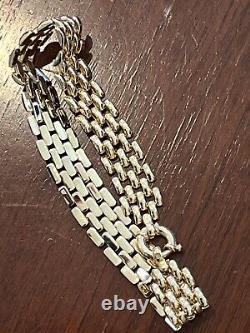 Vintage 9ct Gold Panther Link Bracelet Señorita Clasp