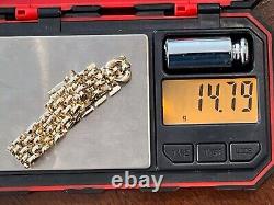 Vintage 9ct Gold Panther Link Bracelet Señorita Clasp