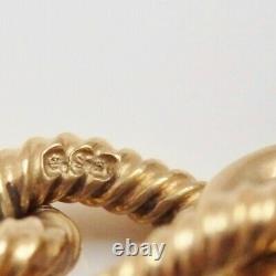 Vintage 9ct Gold Textured Curb Bracelet with Heart Padlock Clasp c1992 25.0g