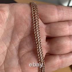 Vintage 9ct Rose Gold Bracelet/ 7.5inches