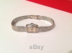 Vintage 9ct White Gold Tudor Rolex Ladies Watch / Bracelet Birmingham 1968