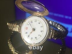 Vintage 9ct gold Ladies bracelet watch (Intact not working)Rolex