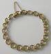 Vintage 9ct Yellow Gold (9.5g) Bracelet And Safety Chain (7inches)