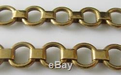 Vintage 9ct yellow gold (9.5g) bracelet and safety chain (7inches)