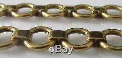 Vintage 9ct yellow gold (9.5g) bracelet and safety chain (7inches)