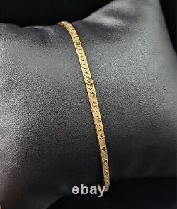 Vintage 9ct yellow gold I love you bracelet