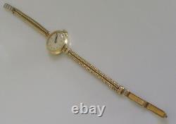 Vintage 9ct yellow gold Rolco ladies manual winding watch