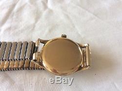 Vintage Buren Grand Prix Mens Wristwatch 1950s gold (9ct) on expandable bracelet