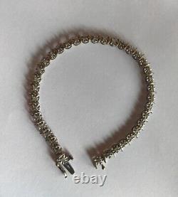 Vintage Diamond Stone Tennis Bracelet Length 7 Weight 6g 0.40cts Diamonds H/MRK
