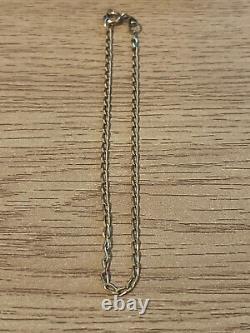 Vintage Fully Hallmarked 0.375 / 9ct Gold Fancy Link Bracelet 18 cm/ 7.086