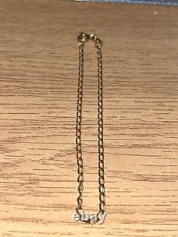 Vintage Fully Hallmarked 0.375 / 9ct Gold Fancy Link Bracelet 18 cm/ 7.086
