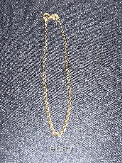 Vintage Fully Hallmarked 0.375 / 9ct Gold Fancy Link Bracelet 18 cm/ 7.086