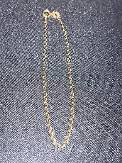 Vintage Fully Hallmarked 0.375 / 9ct Gold Fancy Link Bracelet 18 cm/ 7.086
