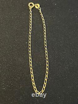 Vintage Fully Hallmarked 0.375 / 9ct Gold Fancy Link Bracelet 18 cm/ 7.086