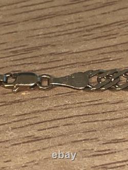 Vintage Fully Hallmarked 9ct Yellow Gold Double Curb Link Bracelet 20 cm/7.874